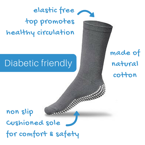 Gripperz Circulation Socks // Non Slip // Diabetic Safe - All Ages Podiatry  & Mobility